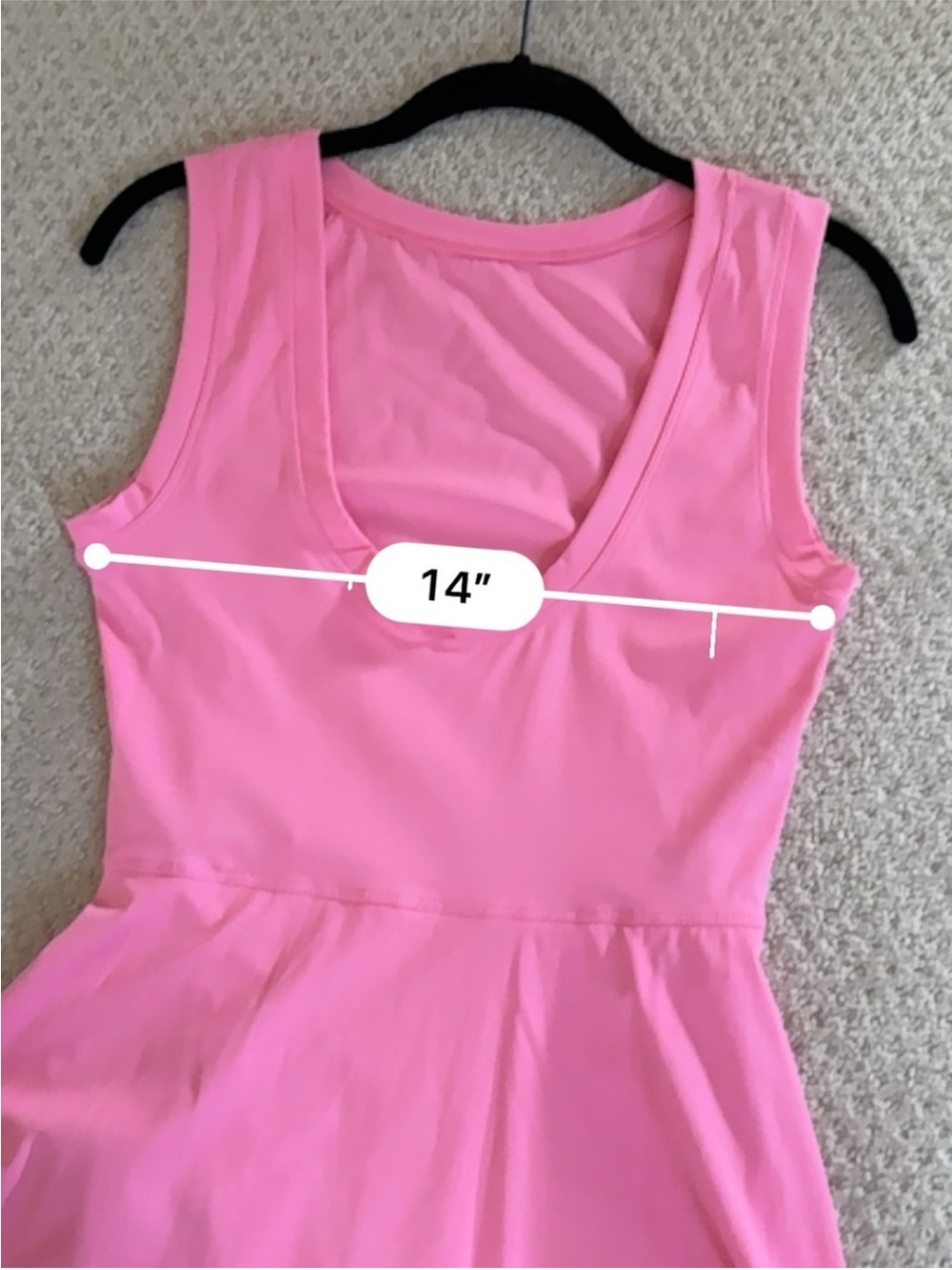 Kimberly C Sleeveless Pink Tie-Waist Romper. Tag Says Large, Fits like Medium - Picture 9 of 9